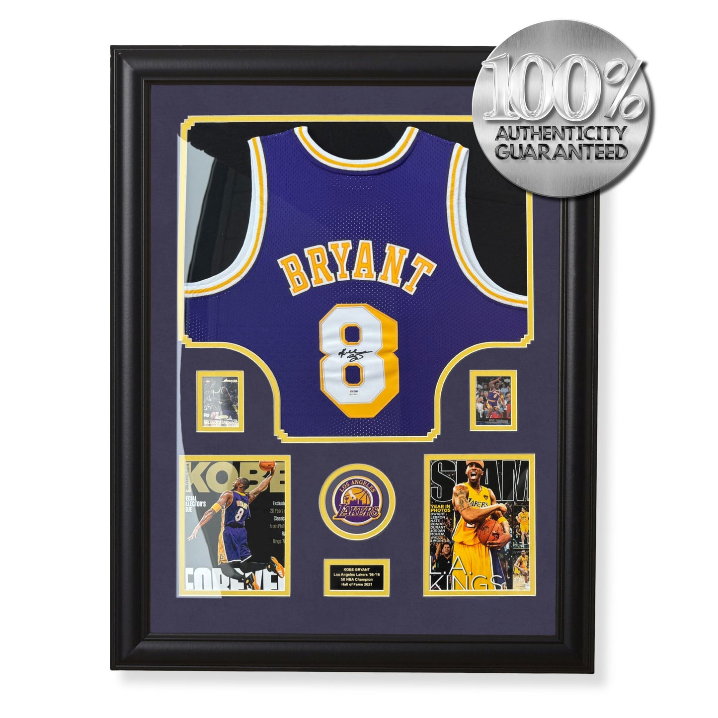 Kobe Bryant & Shaquille O'Neal (Los Angles Lakers) Signed Jerseys